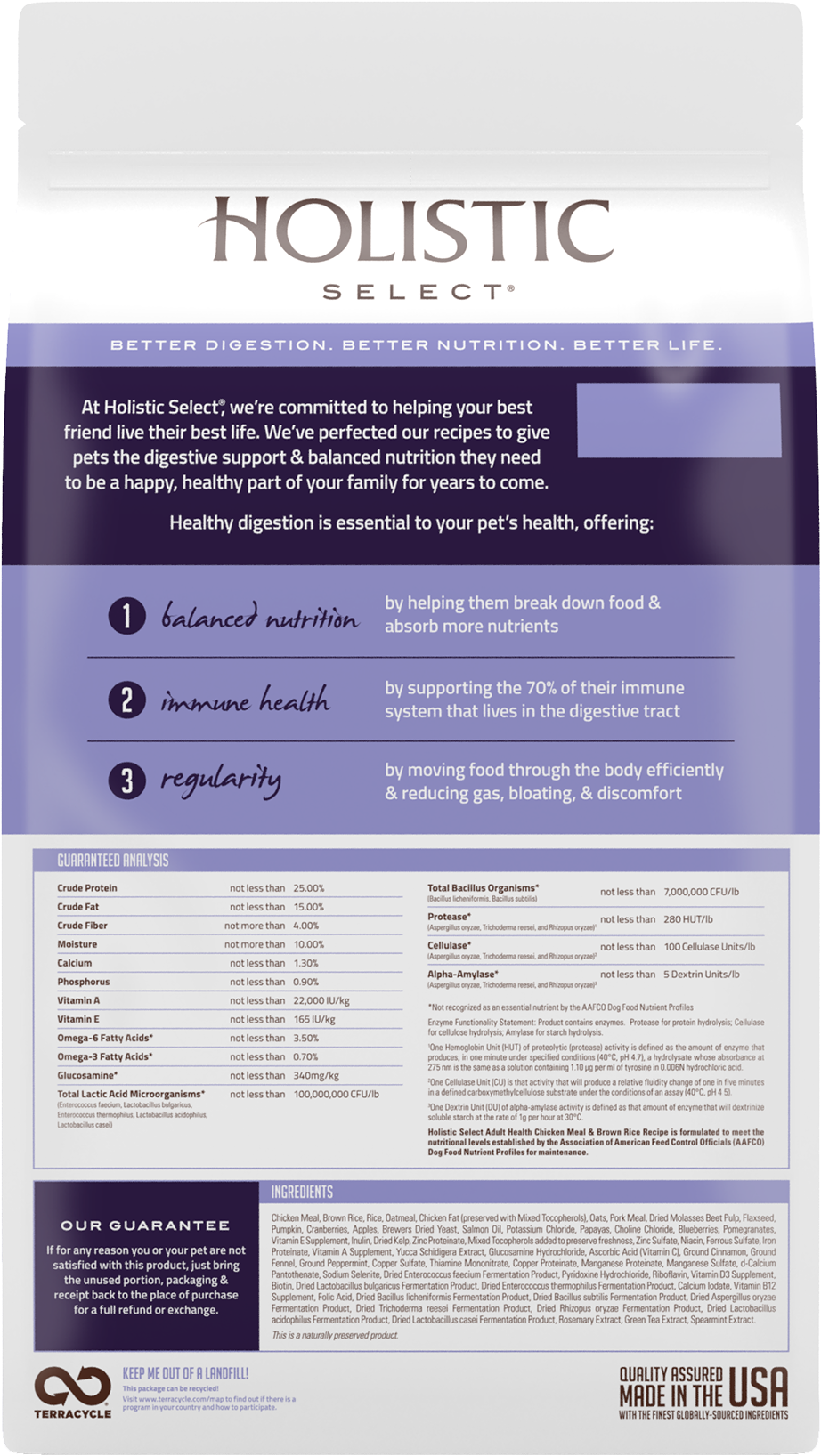 holistic chicken and rice dog food