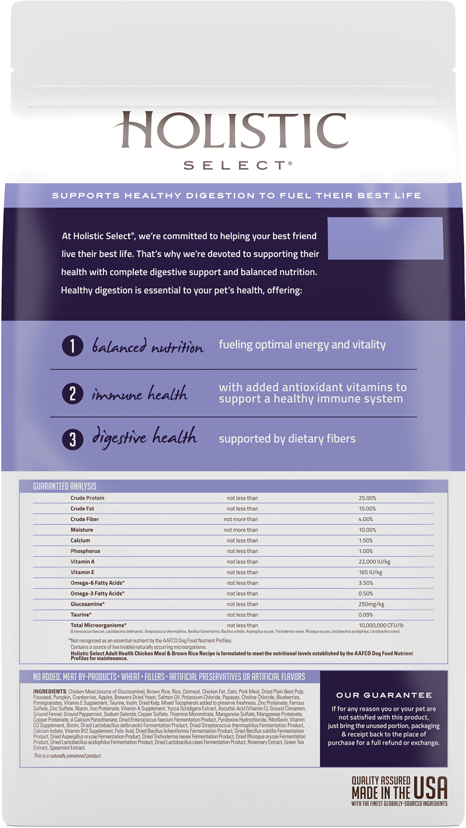 Adult Health - Chicken Meal & Brown Rice Recipe product packaging image 2